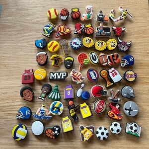 61 Sports Croc Charms assortment